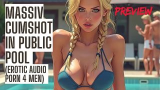 Massive Cum Blast In A Public Pool – Filthy Audio Porn
