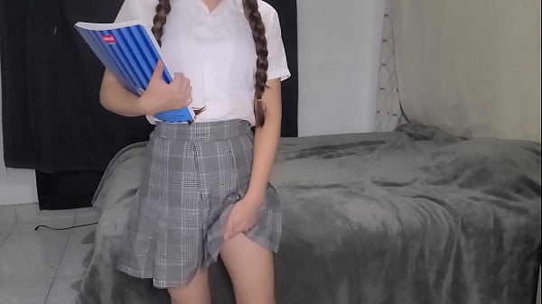 How Old Is She? This Tiny Innocent Schoolgirl From Mexico City Goes To Her Pervy Teacher’s House And Does Everything The Pervert Says, Then The Student Gets Herself Off For The Teacher.