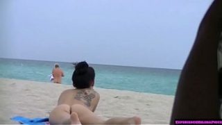 Exhibitionist Slut Allison Banks Flaunts Her Naked Body, Teasing The Horny Pervs At The Nude Beach Until They Can’t Control Themselves.