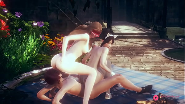Hot Foursome: Two Sluts And Two Studs Going Wild In An Orgy Hentai