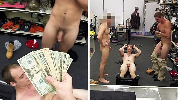 Fitness Trainer Takes Two Dicks At Once From His Employees, Moaning Like A Bitch On The Gym Floor.