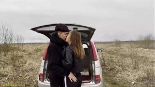Real Young Couple Goes At It Raw In The Car