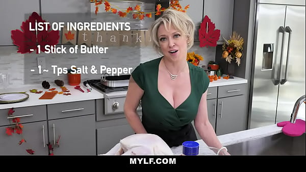 Blonde Stepmom Lets Stepson Stuff Her Turkey Like A Thanksgiving Feast.