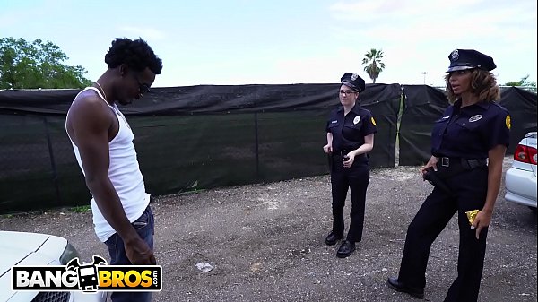 Lucky Bastard Gets Caught And Pounded By A Pack Of Horny Female Cops