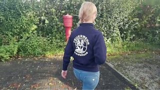 Blonde Slut Gets Creampied During Her Firefighter Internship In Public, Plus Bonus Cum Load