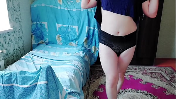 Black Panties Under A Tight Blue Dress, Sissy Slut In White Body, Smooth Twink With A Big Juicy Ass, Perfect Skin And A Cute Face Ready To Get Fucked.