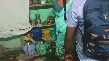 Indian Student Bangs Aunty At Home