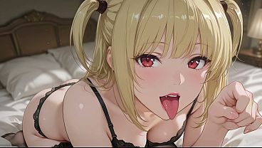 Misa Amane Slutty Cosplay. Horny Lazy Wife Misa Amane Bends Over And Feeds Herself For Dinner (ai)